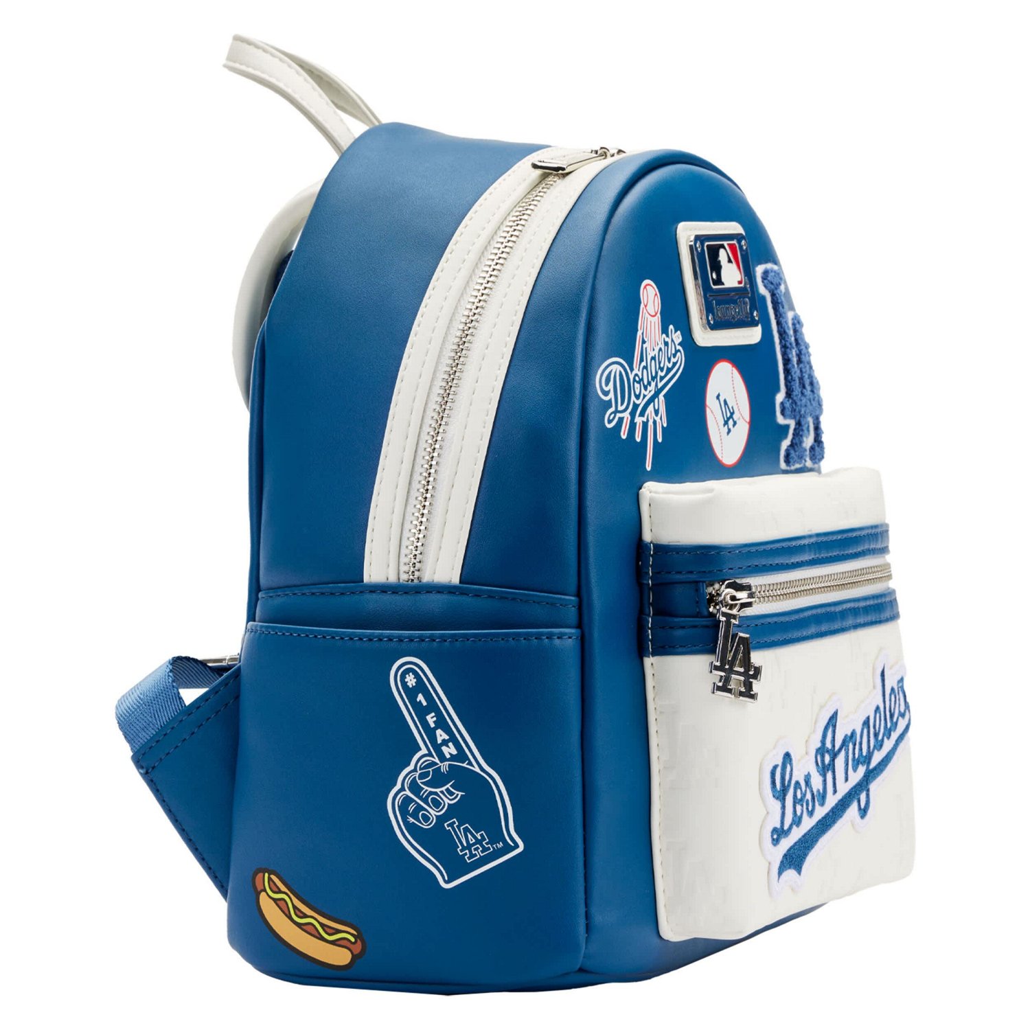 Loungefly Los Angeles Dodgers Patches Mini Backpack - view number 3