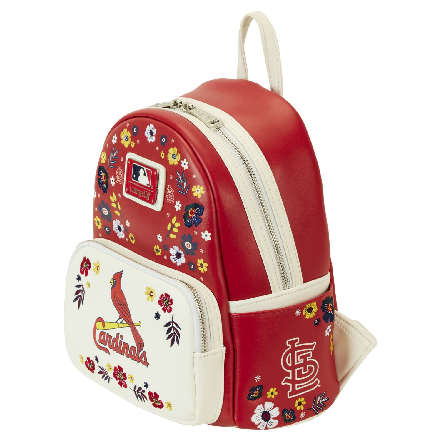 Loungefly St Louis Cardinals Floral Mini Backpack - view number 3