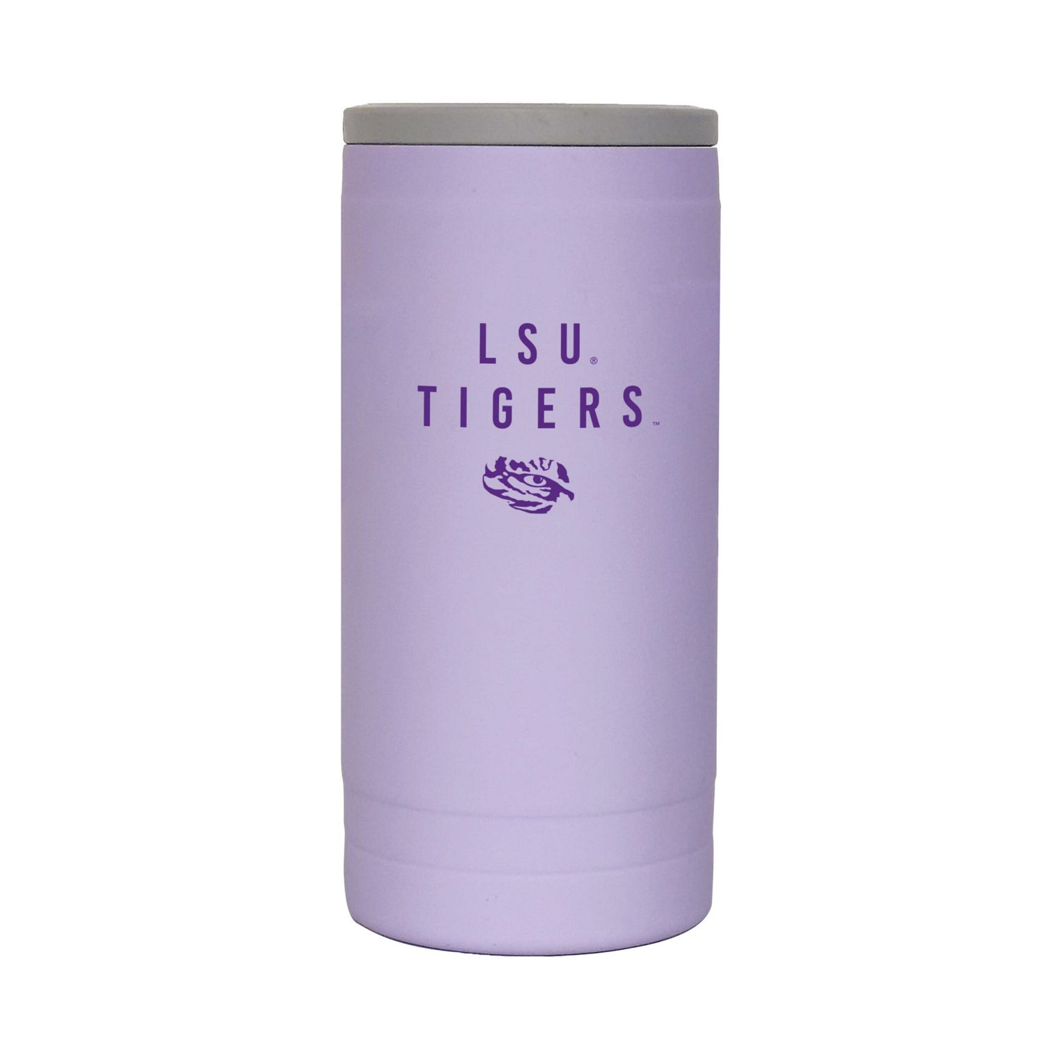 LSU Tigers 12oz Lavender Soft Touch Slim Coolie - view number 1