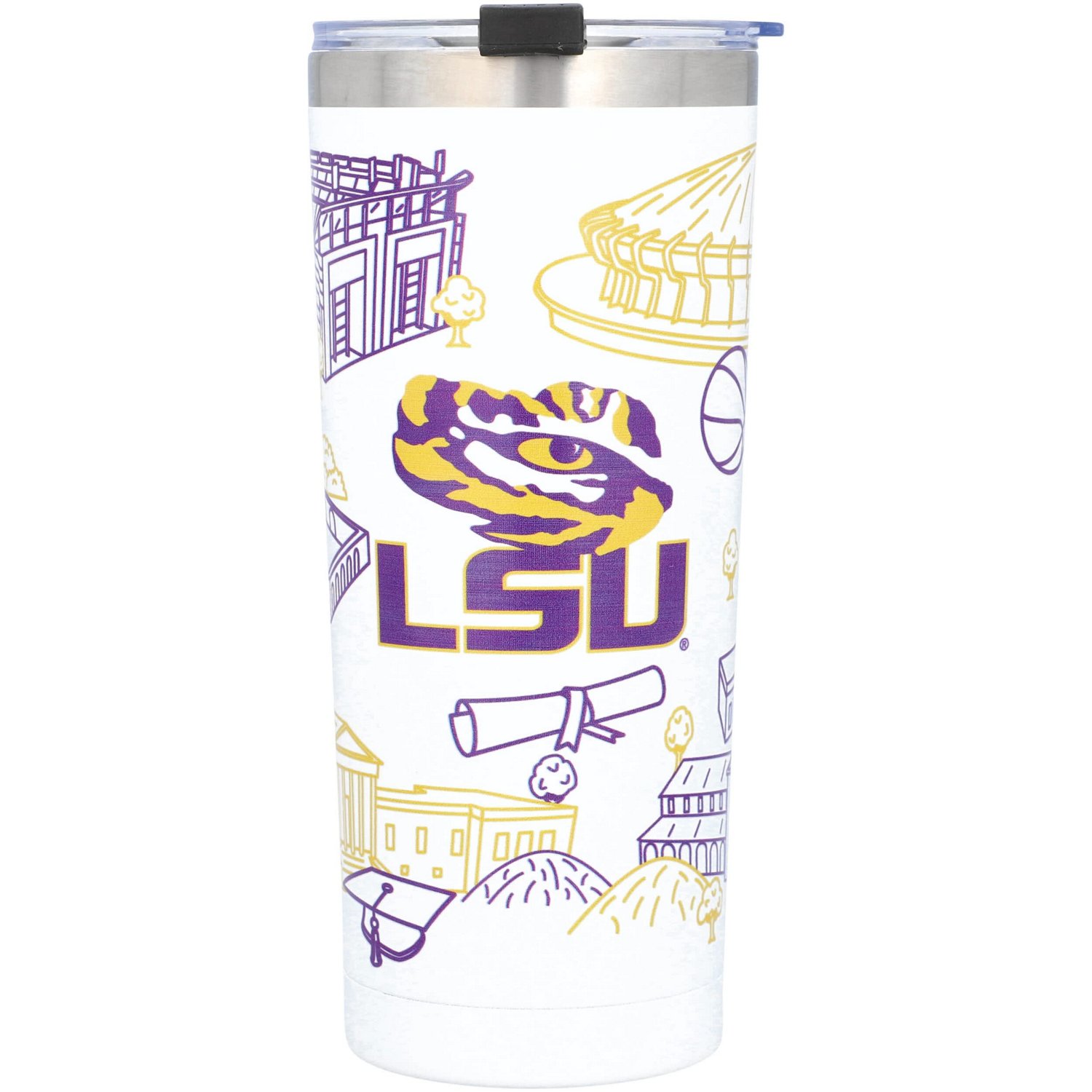 LSU Tigers 24oz Campus Tumbler