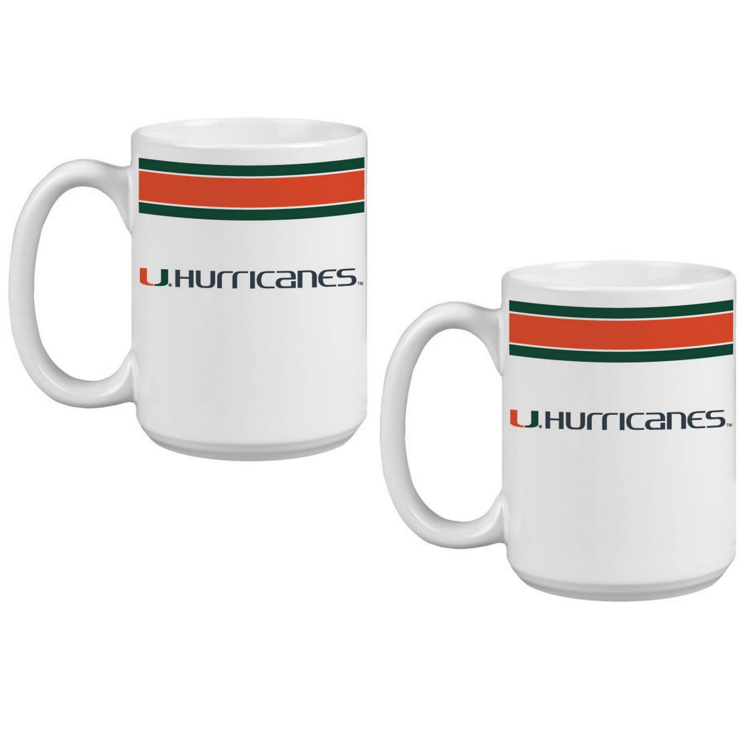 Miami Hurricanes 15oz Classic Coffee Mug Two-Pack - view number 2