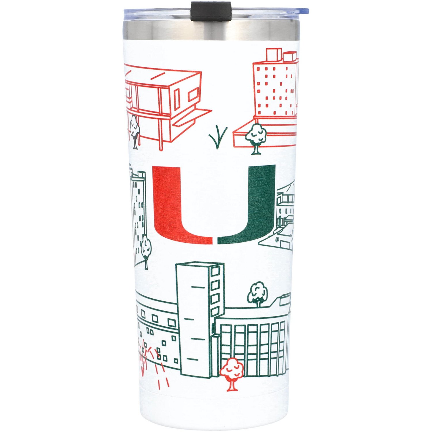 Miami Hurricanes 24oz Campus Tumbler