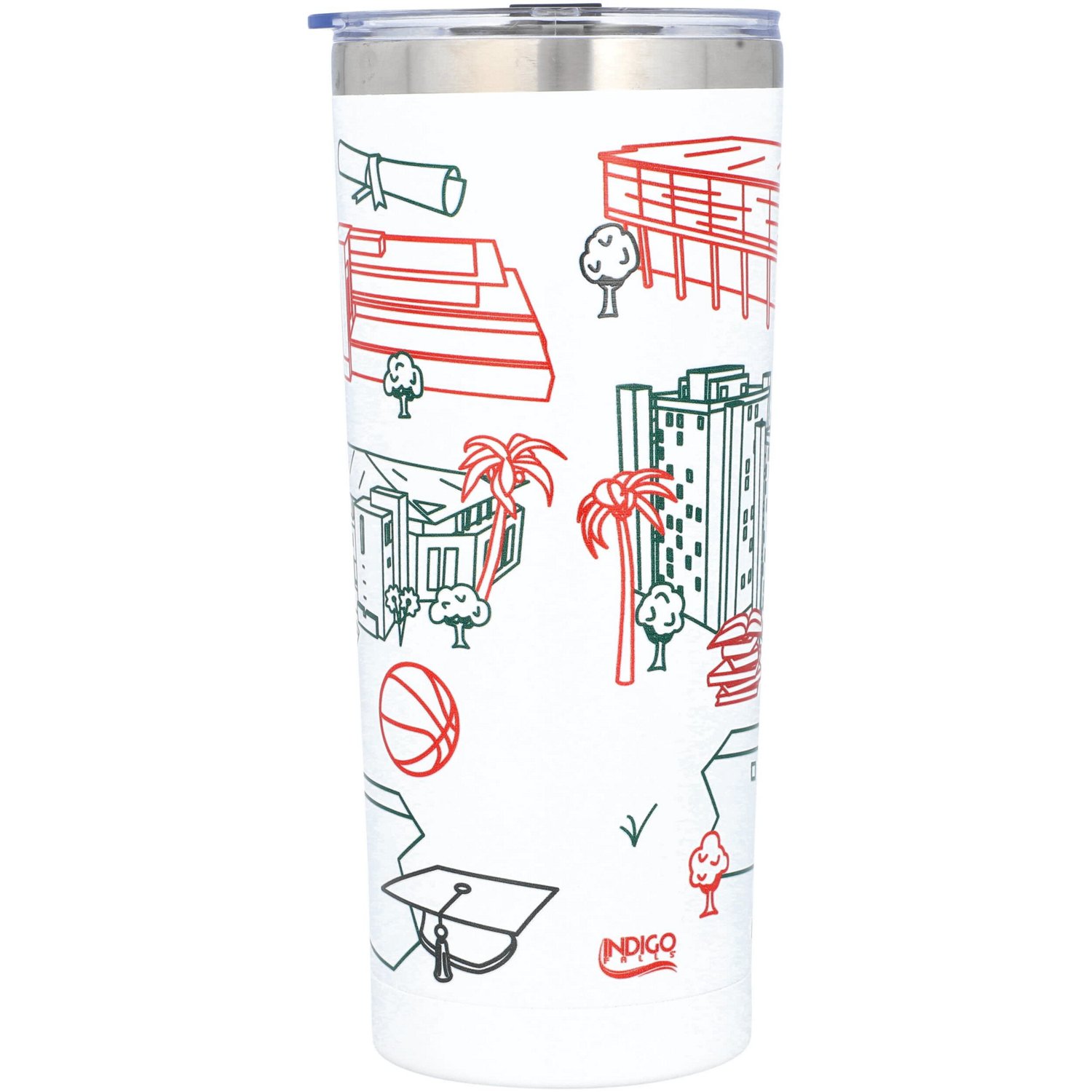 Miami Hurricanes 24oz Campus Tumbler - view number 2