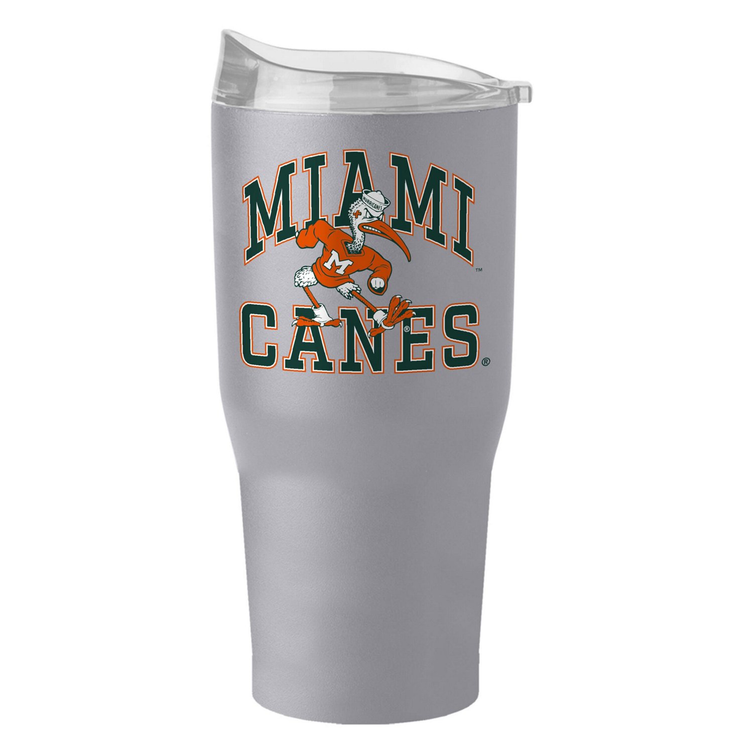 Miami Hurricanes 30oz Stone Powder Coat Tumbler