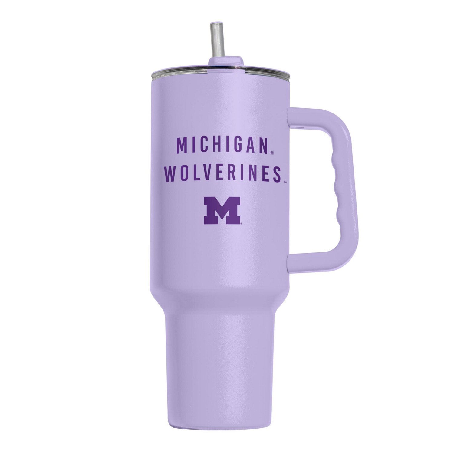 Michigan Wolverines 40oz Lavender Soft Touch Tumbler - view number 1