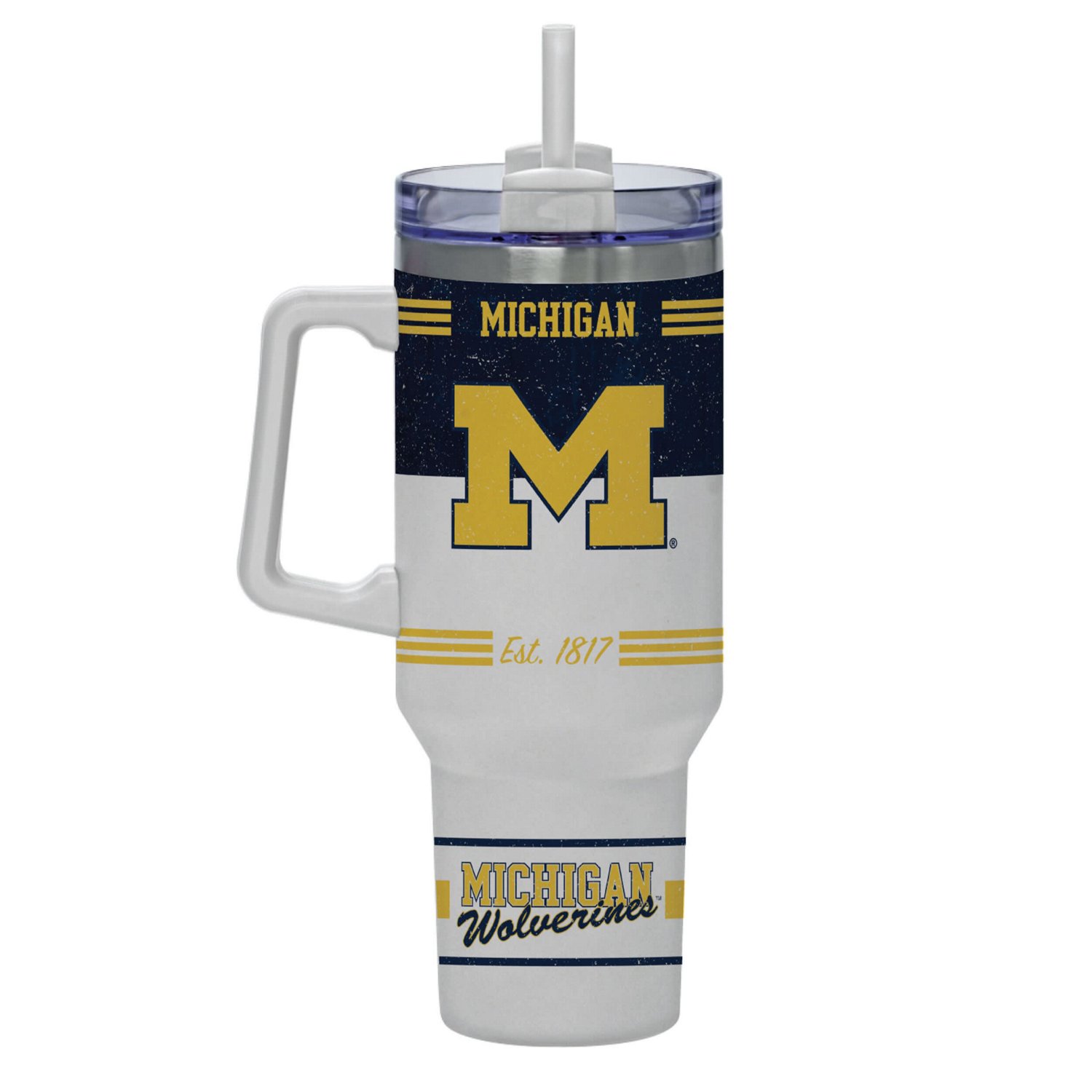 Michigan Wolverines 40oz Rocky Vintage Tumbler - view number 2