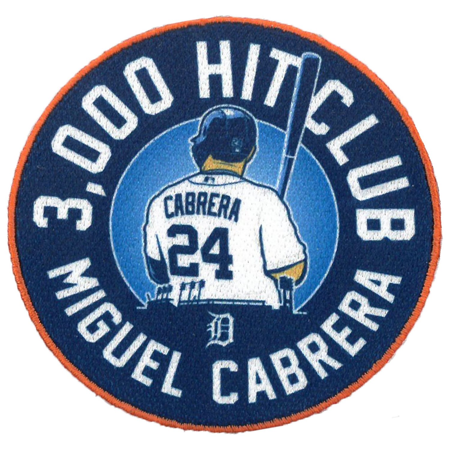 Miguel Cabrera Detroit Tigers 3000 Hit Club Patch