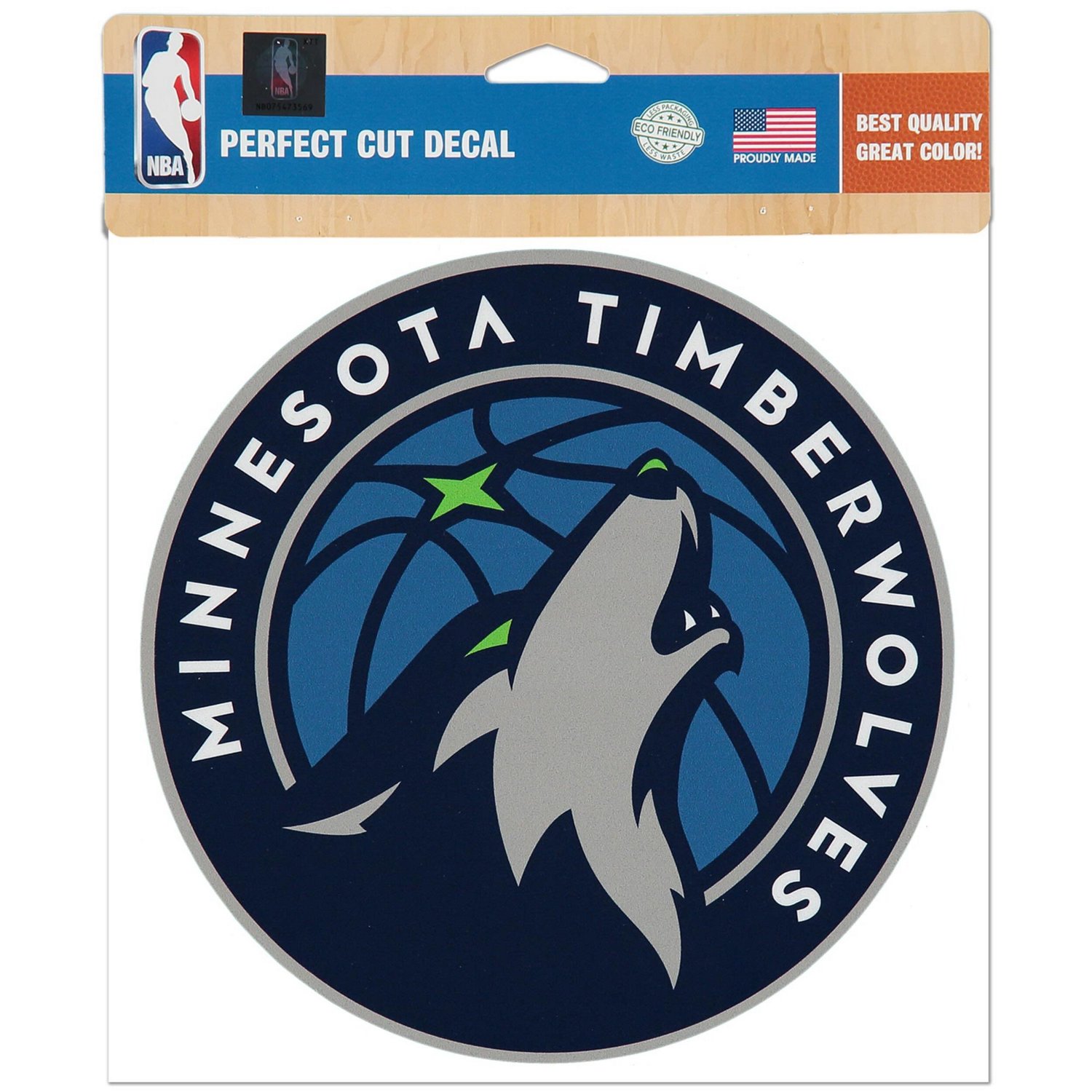 Minnesota Timberwolves 8'' x 8'' Team Logo Die-Cut Decal
