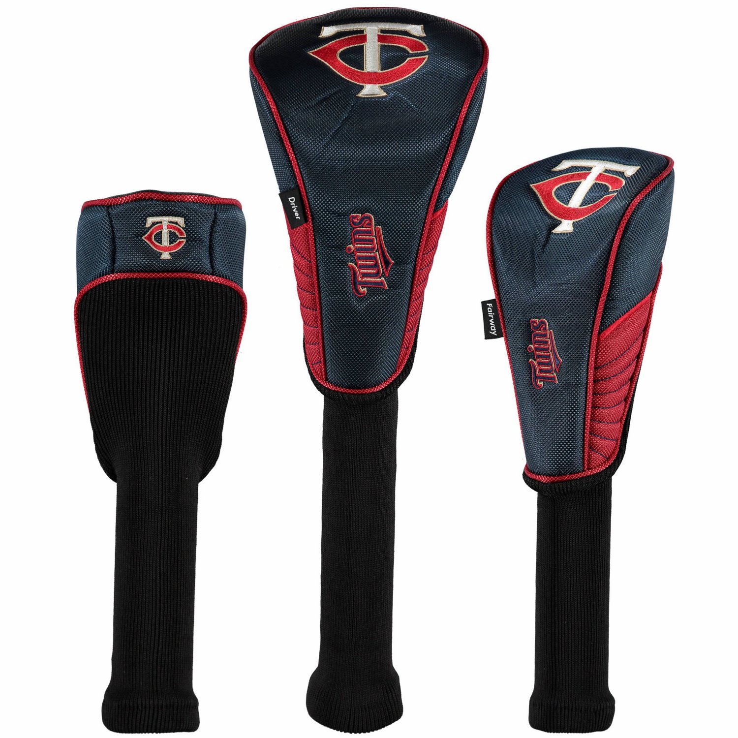 Minnesota Twins Driver Fairway Hybrid Set of Three Headcovers                                                                    - view number 1