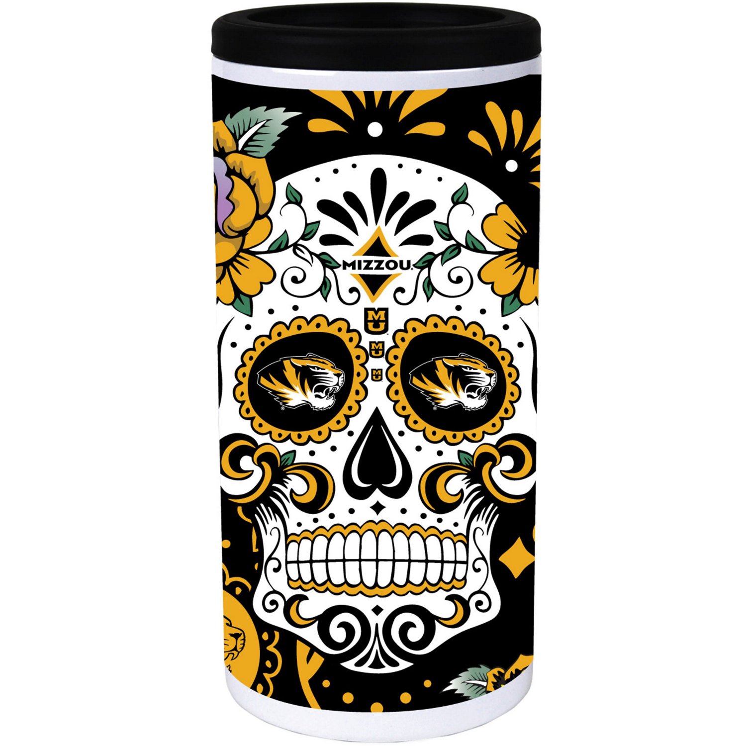 Missouri Tigers Dia Stainless Steel 12oz Slim Can Cooler - view number 2