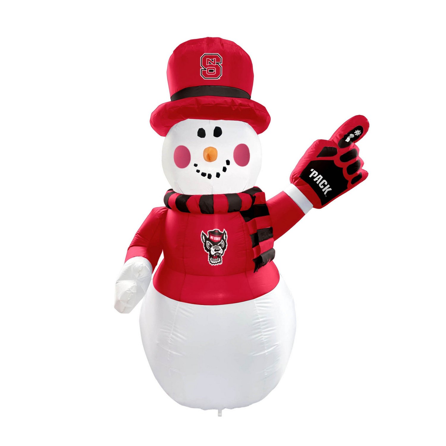NC State Wolfpack 7' Inflatable Snowman - view number 1