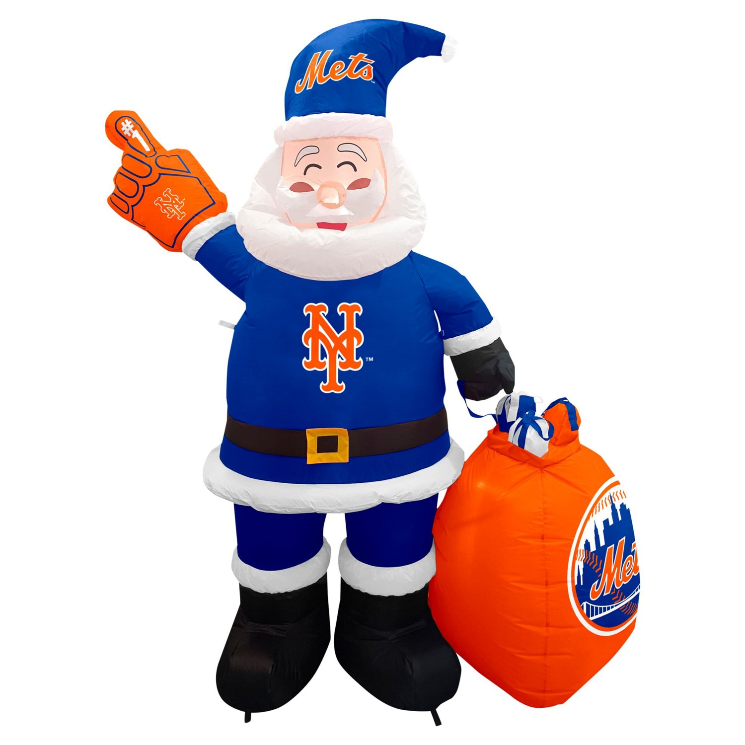 New York Mets 7' Inflatable Santa - view number 1