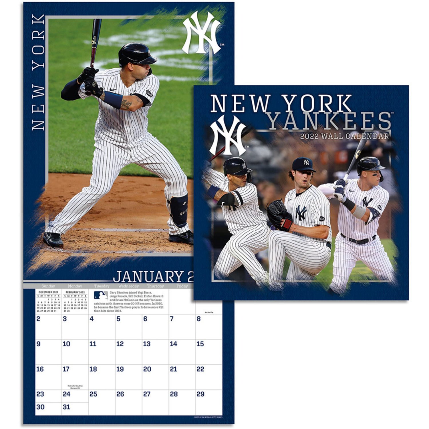 New York Yankees 2022 Mini Wall Calendar                                                                                         - view number 4