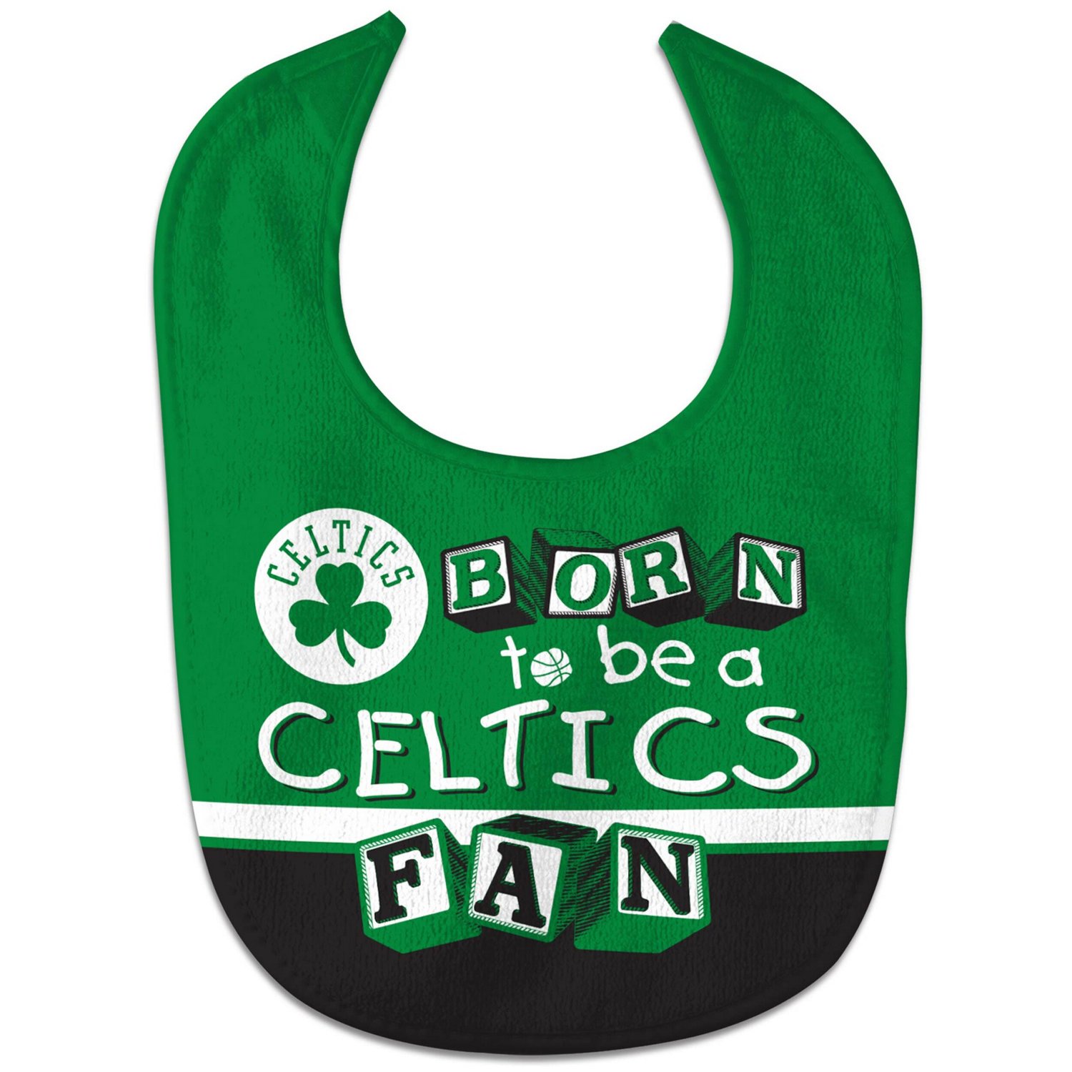 Newborn  Infant WinCraft Boston Celtics Born To Be All Pro Baby Bib                                                              - view number 1