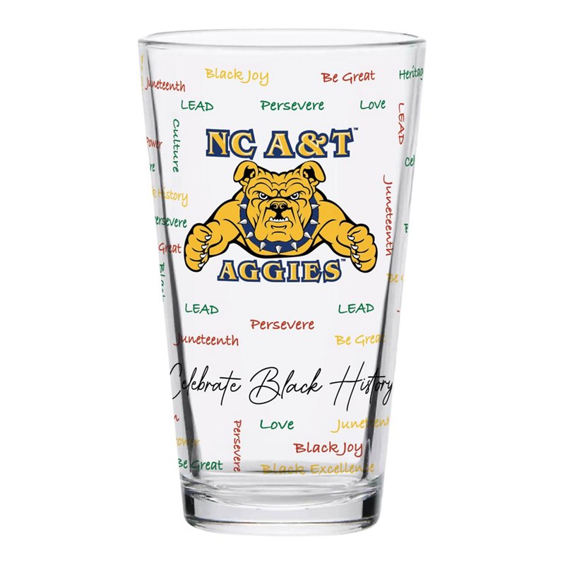 Indigo Falls North Carolina AT Aggies 16oz Pint Glass - NCAA Novelty at Academy Sports