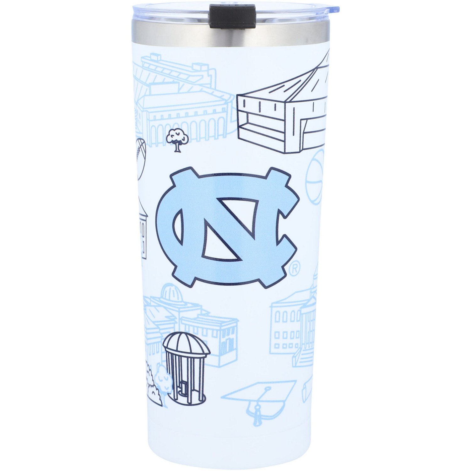 North Carolina Tar Heels 24oz Campus Tumbler