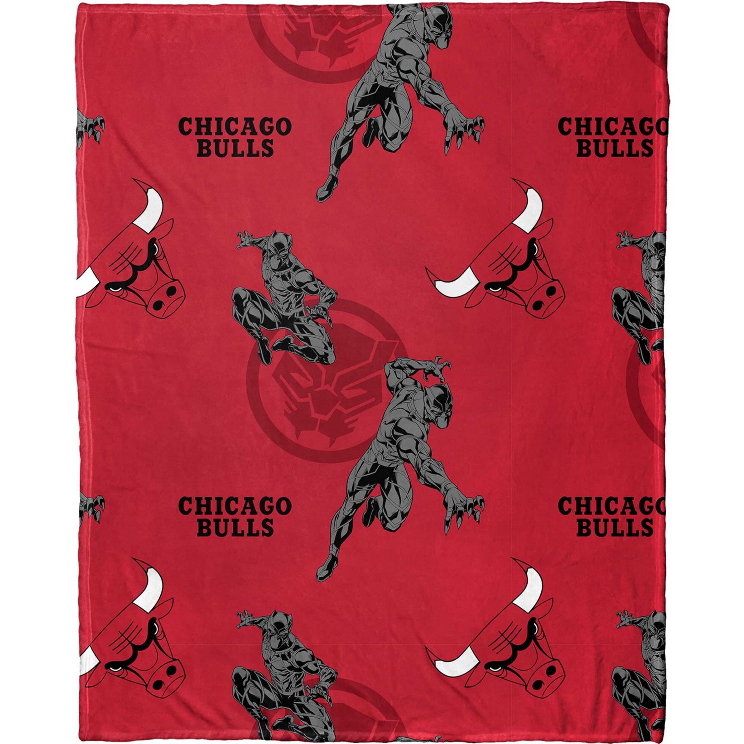 Northwest x Disney Chicago Bulls Panther Hugger Pillow  Throw Blanket Set - view number 2