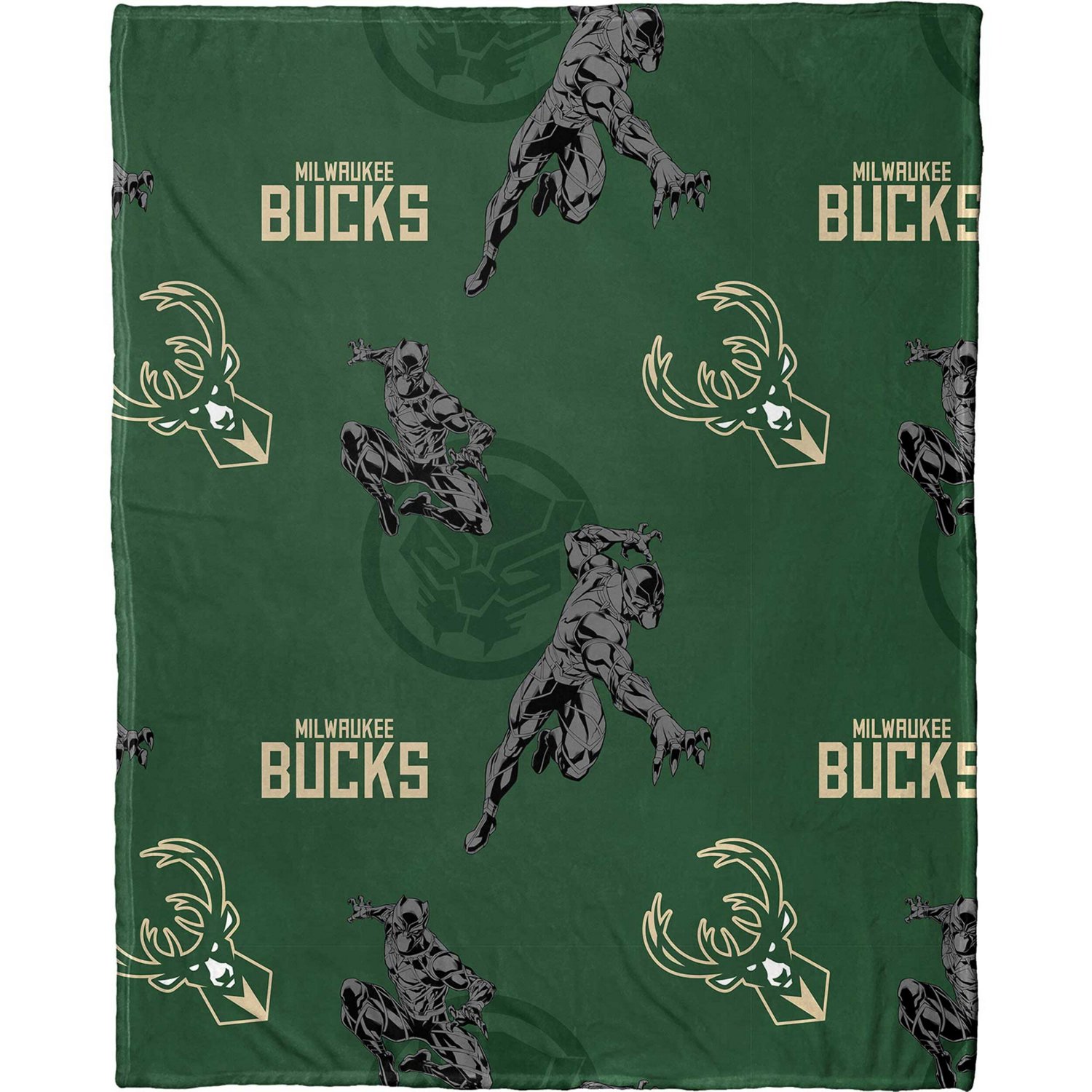 Northwest x Disney Milwaukee Bucks Panther Hugger Pillow  Throw Blanket Set - view number 2