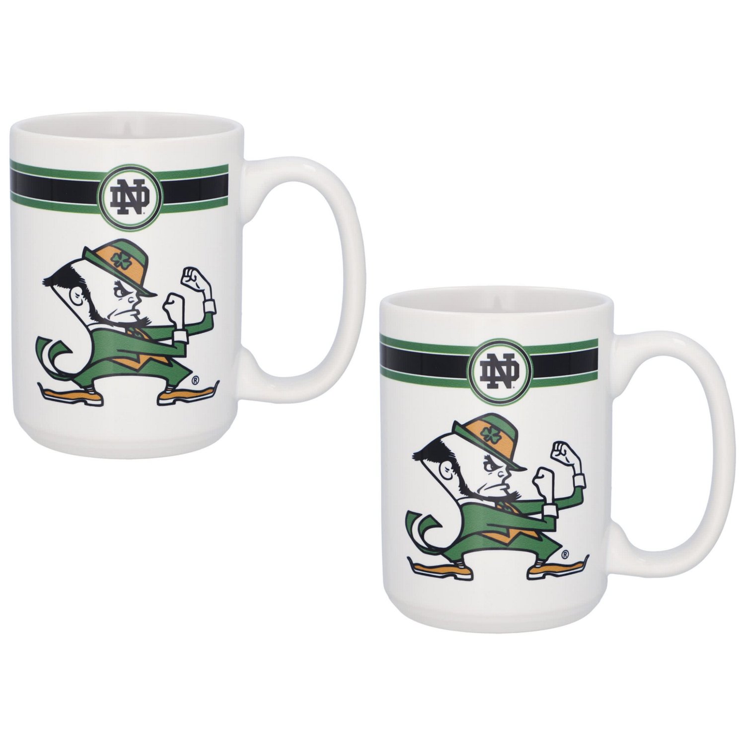Notre Dame Fighting Irish 15oz Classic Coffee Mug Two-Pack