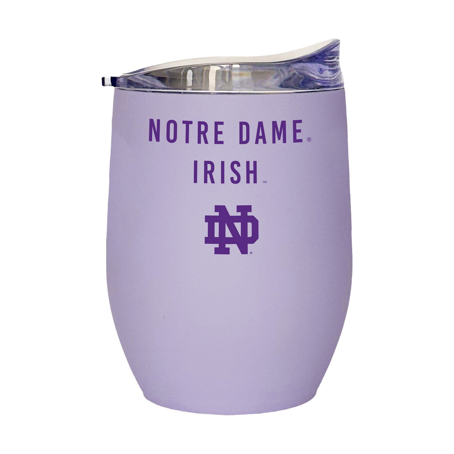 Notre Dame Fighting Irish 16oz Lavender Soft Touch Curved Tumbler - view number 1