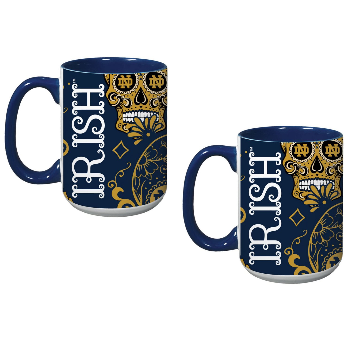 Notre Dame Fighting Irish Two-Pack Dia De Los Muertos Mug Set - view number 2