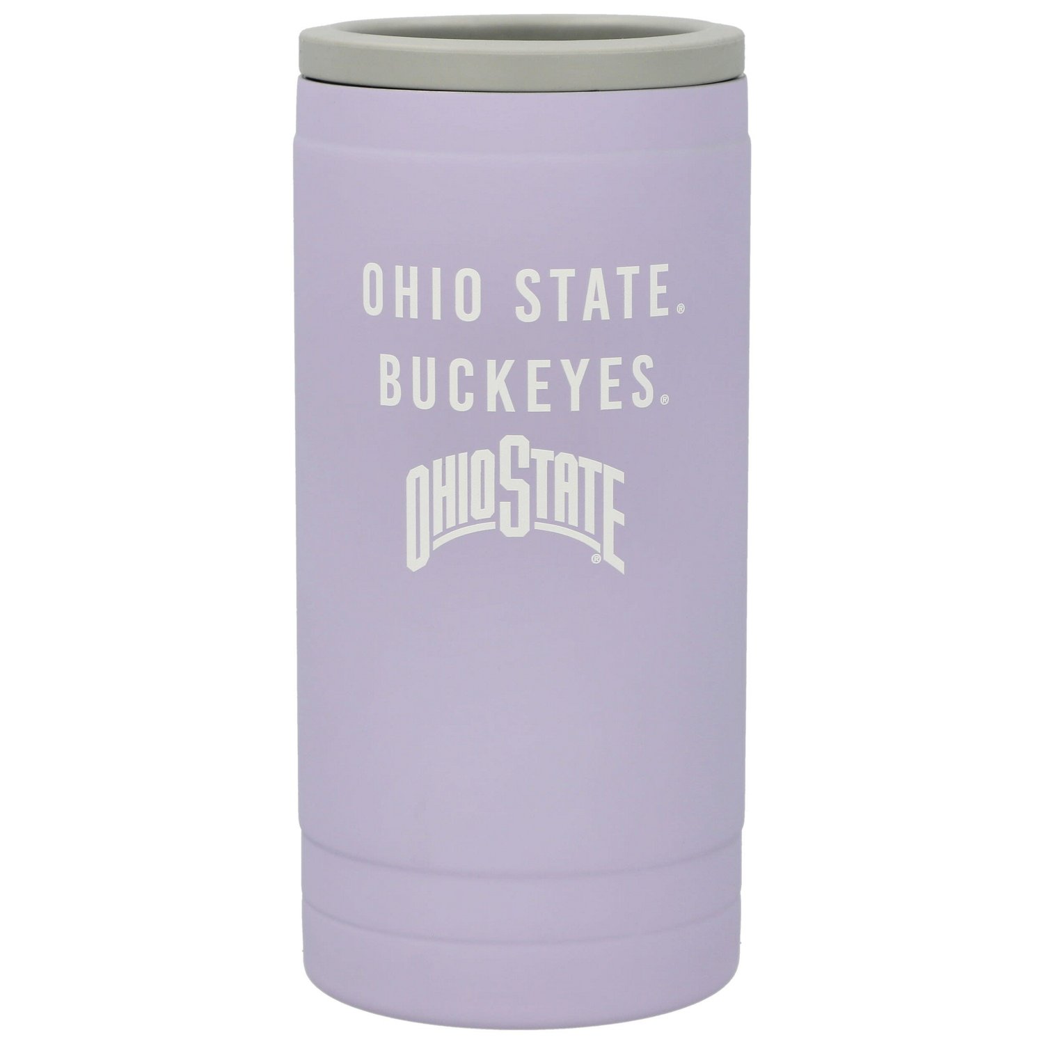Ohio State Buckeyes 12oz Lavender Soft Touch Slim Coolie - view number 1