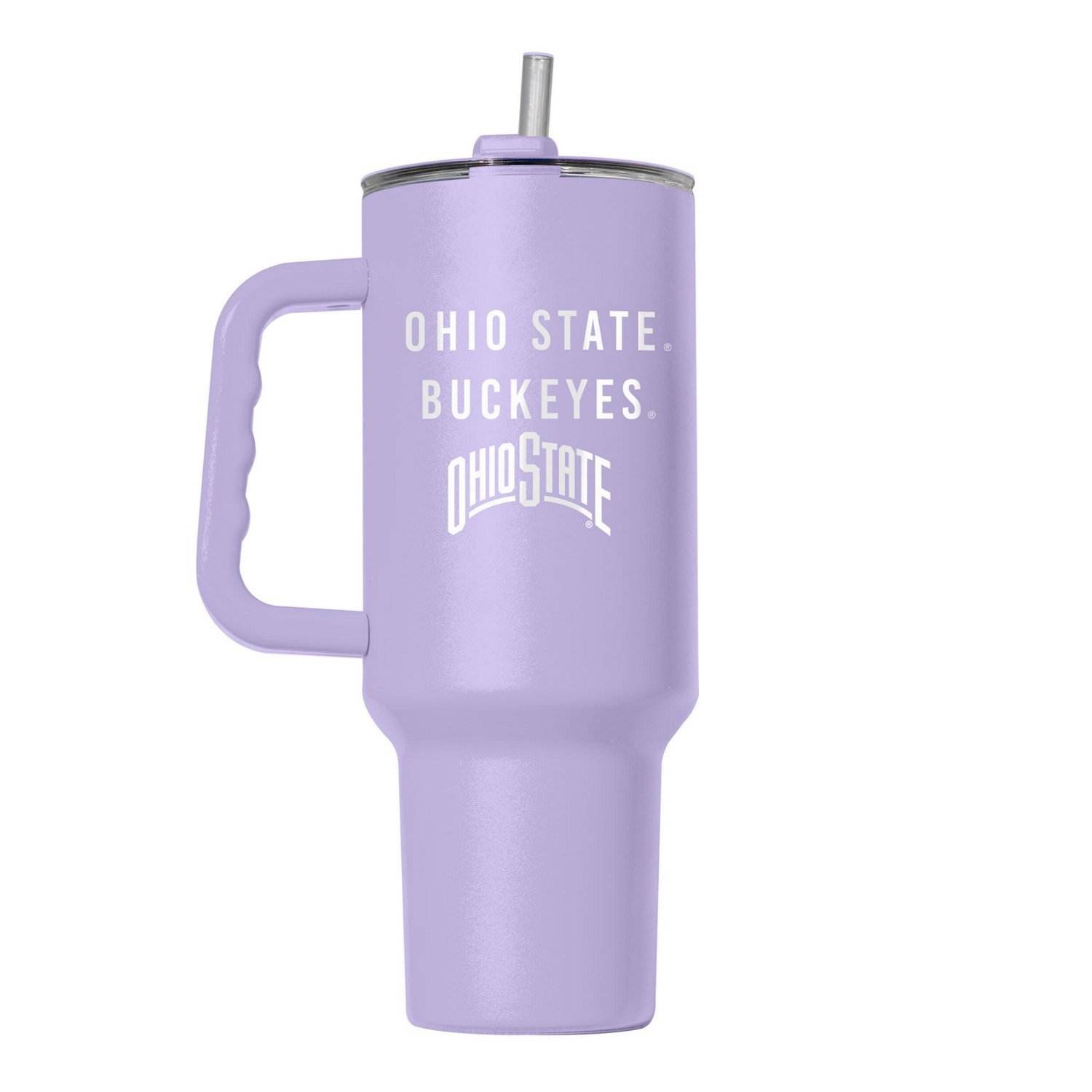 Ohio State Buckeyes 40oz Lavender Soft Touch Tumbler - view number 2