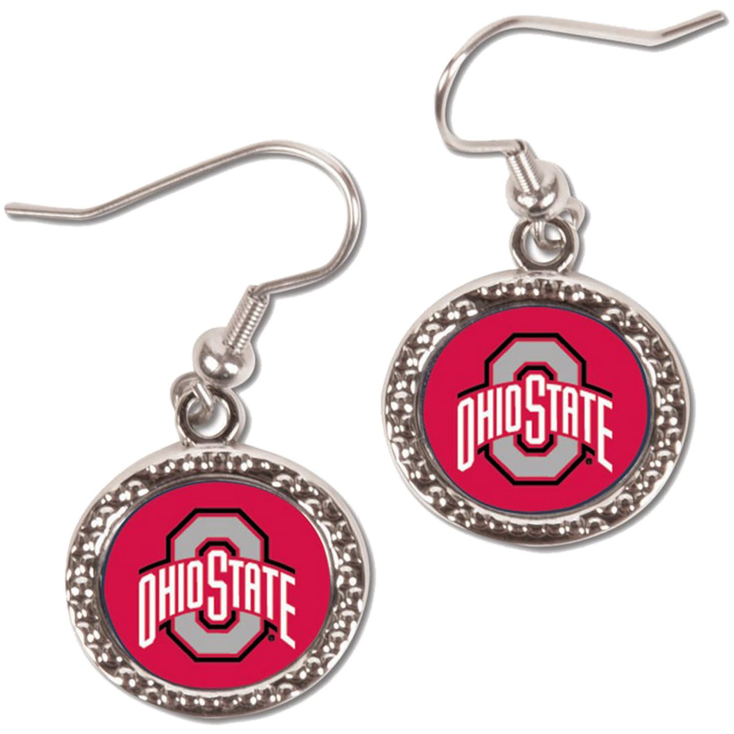 Ohio State Buckeyes WinCraft Round Dangle Earrings