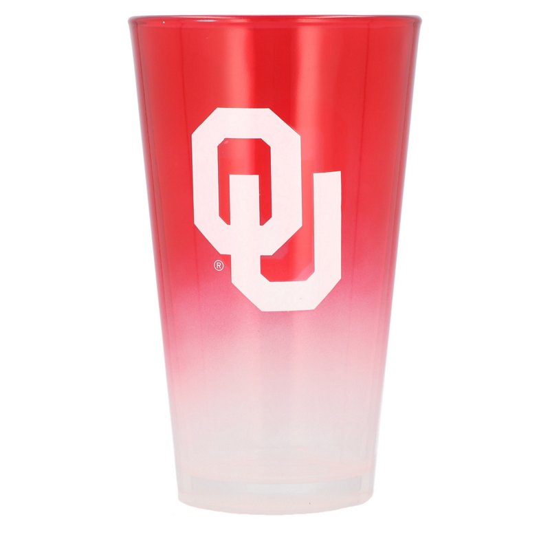 The Memory Company Oklahoma Sooners 16oz Ombre Pint Glass - NCAA Novelty at Academy Sports