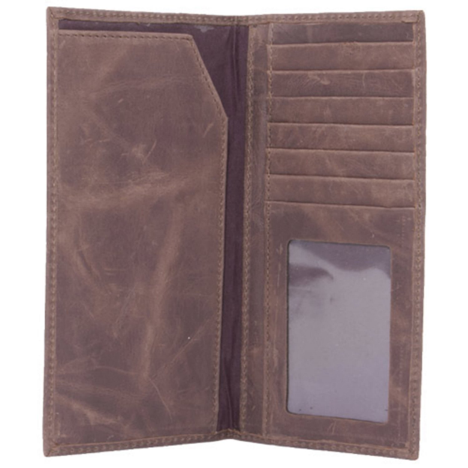 Oklahoma Sooners Leather Secretary Wallet with Concho -