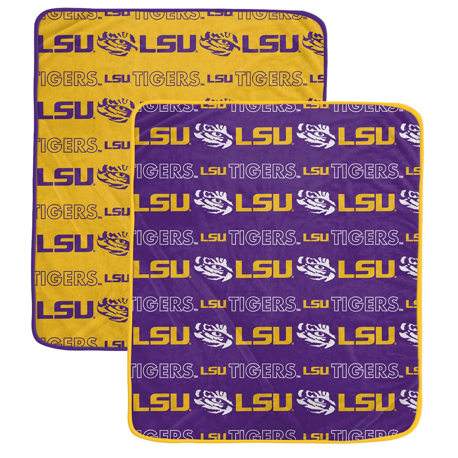 Pegasus LSU Tigers 60 x 70 Home  Away Two-Piece Blanket Set