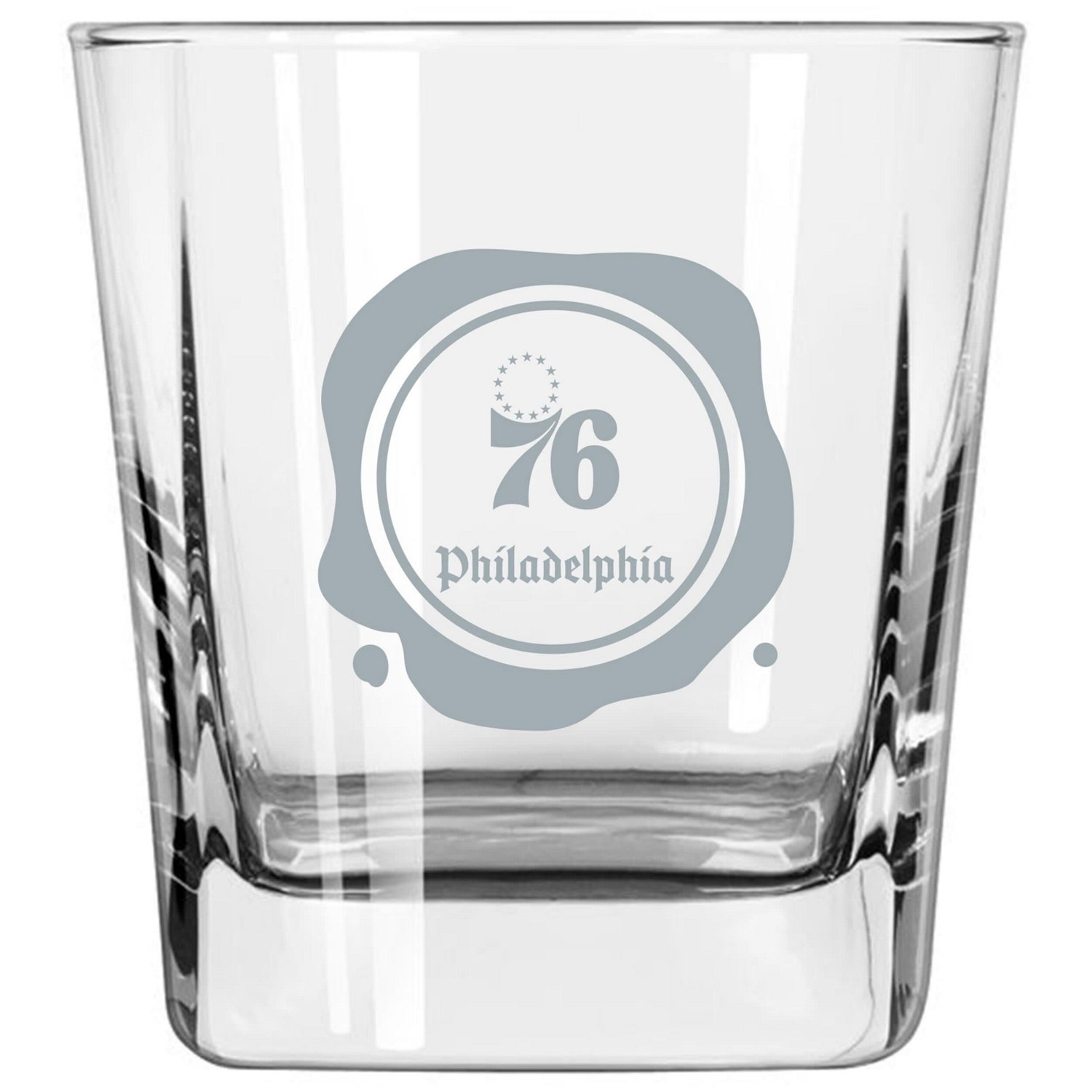 Philadelphia 76ers 14oz Frost Stamp Old Fashioned Glass