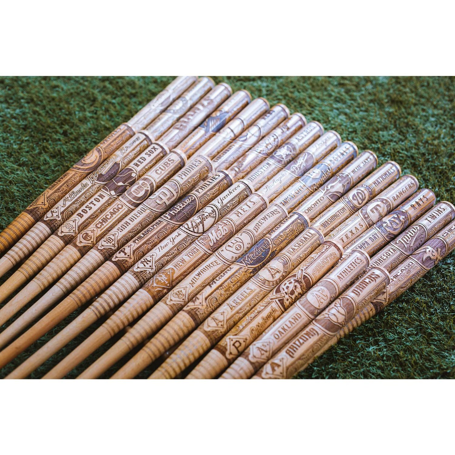 Pillbox Bat Company New York Mets Team Mini Mural Bat - view number 4