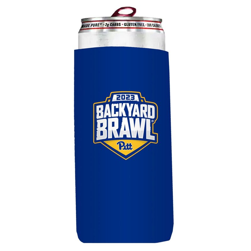 Logo Brands Pitt Panthers 2023 Backyard Brawl 12oz Slim Can Cooler - NCAA Novelty at Academy Sports