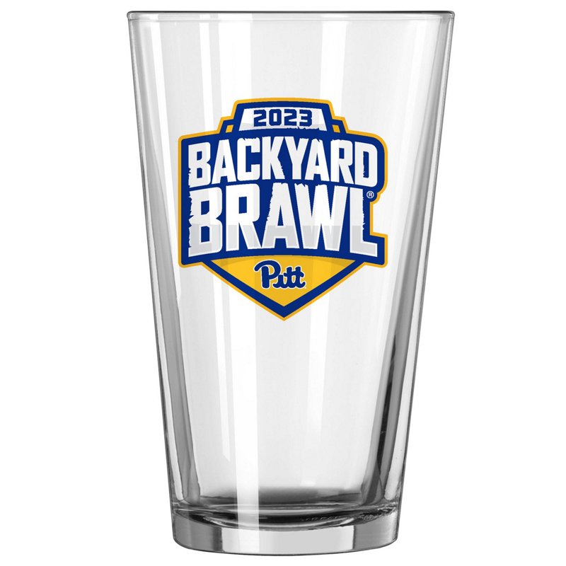 Logo Brands Pitt Panthers 2023 Backyard Brawl 16oz Pint Glass - NCAA Novelty at Academy Sports