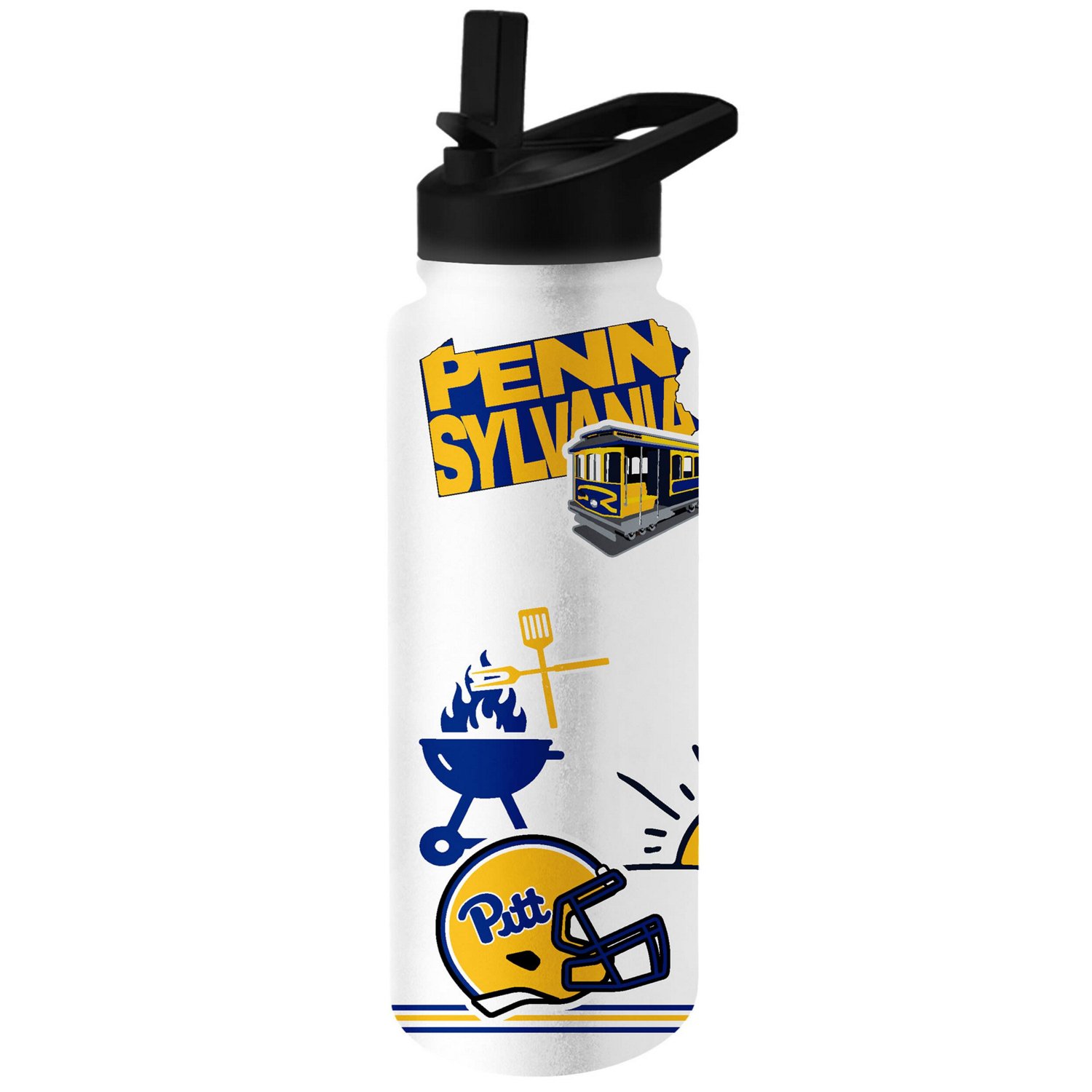 Pitt Panthers 2023 Backyard Brawl 34oz Quencher Bottle - view number 3