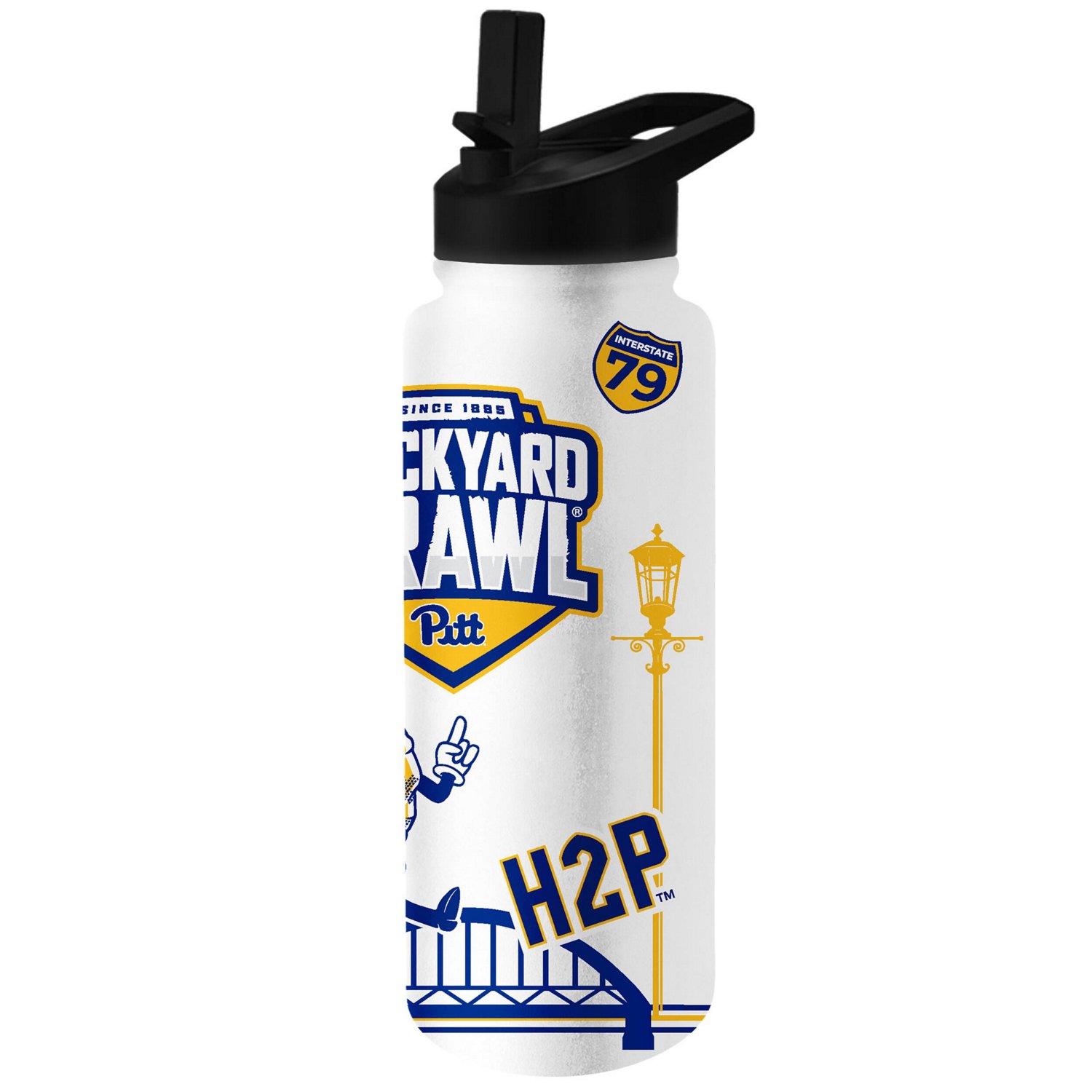 Pitt Panthers 2023 Backyard Brawl 34oz Quencher Bottle - view number 2