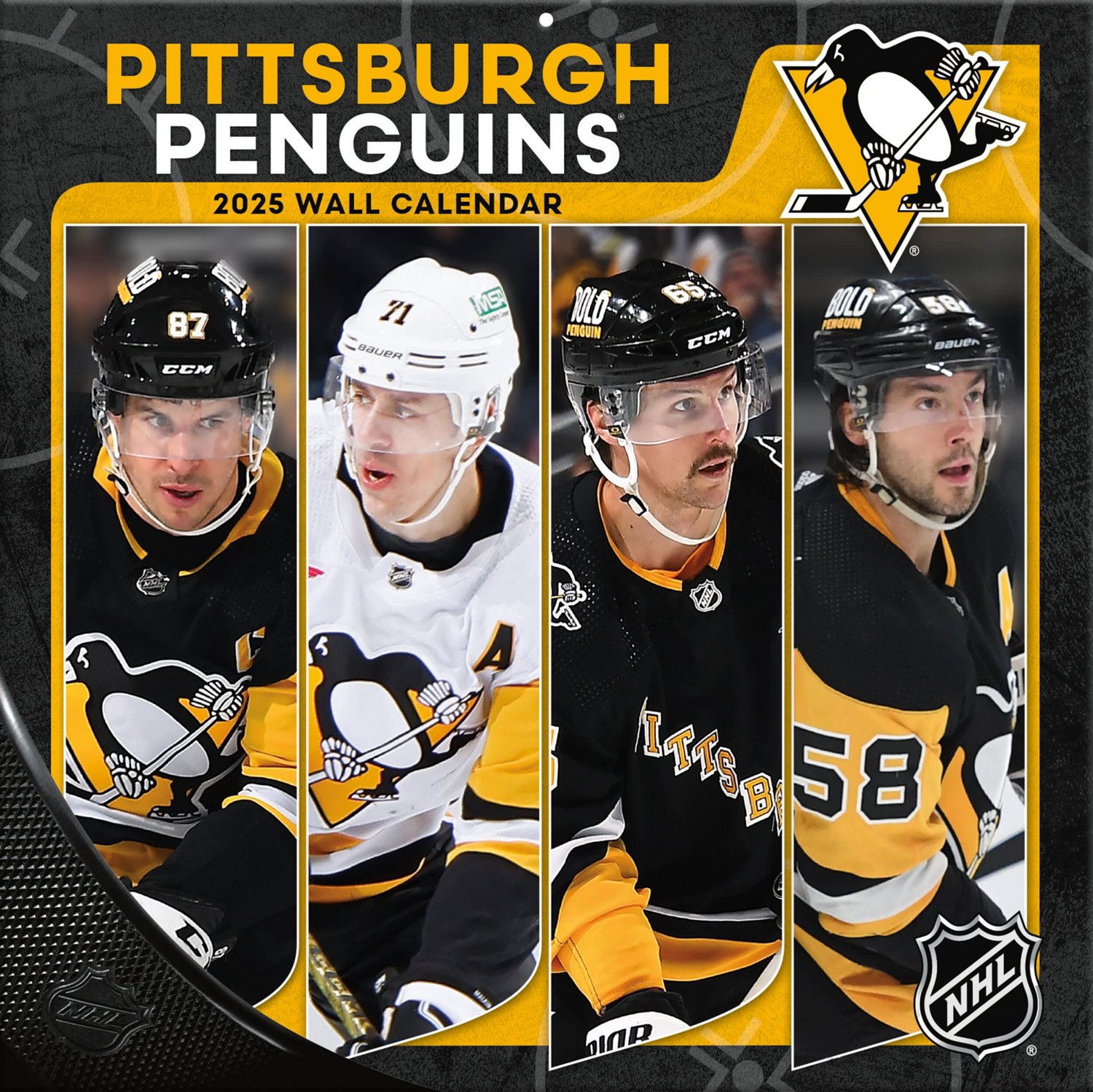 Pittsburgh Penguins 2024-2025 12 x 12 Team Wall Calendar