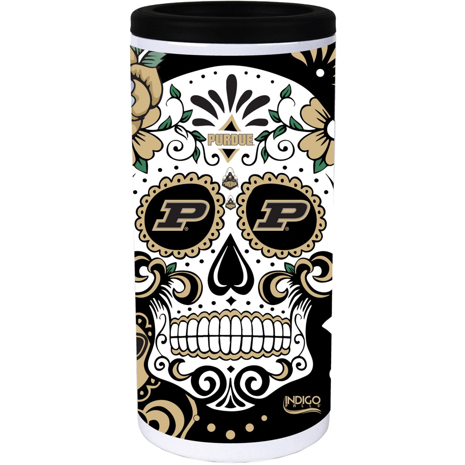Purdue Boilermakers Dia Stainless Steel 12oz Slim Can Cooler - view number 2