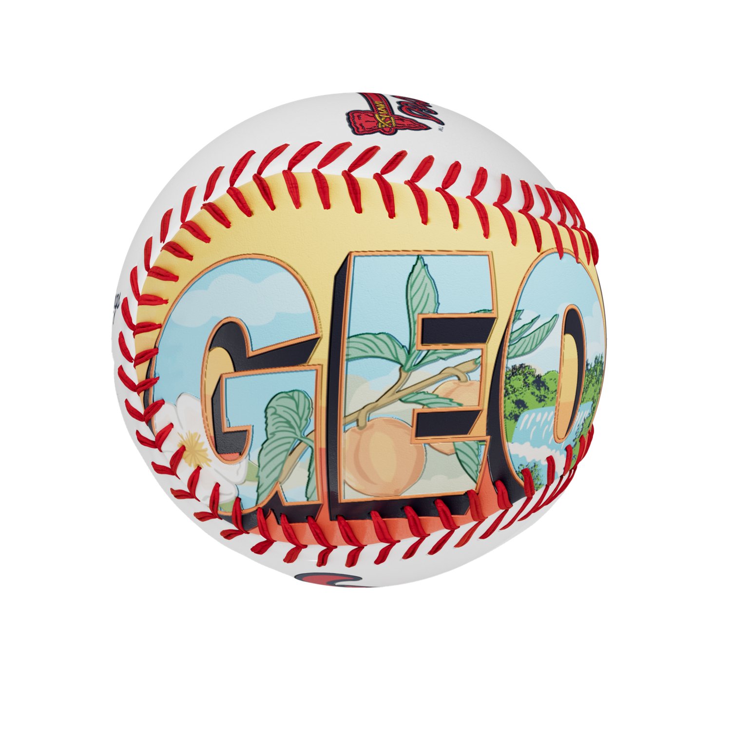 Rawlings Braves Postcard Baseball - view number 4