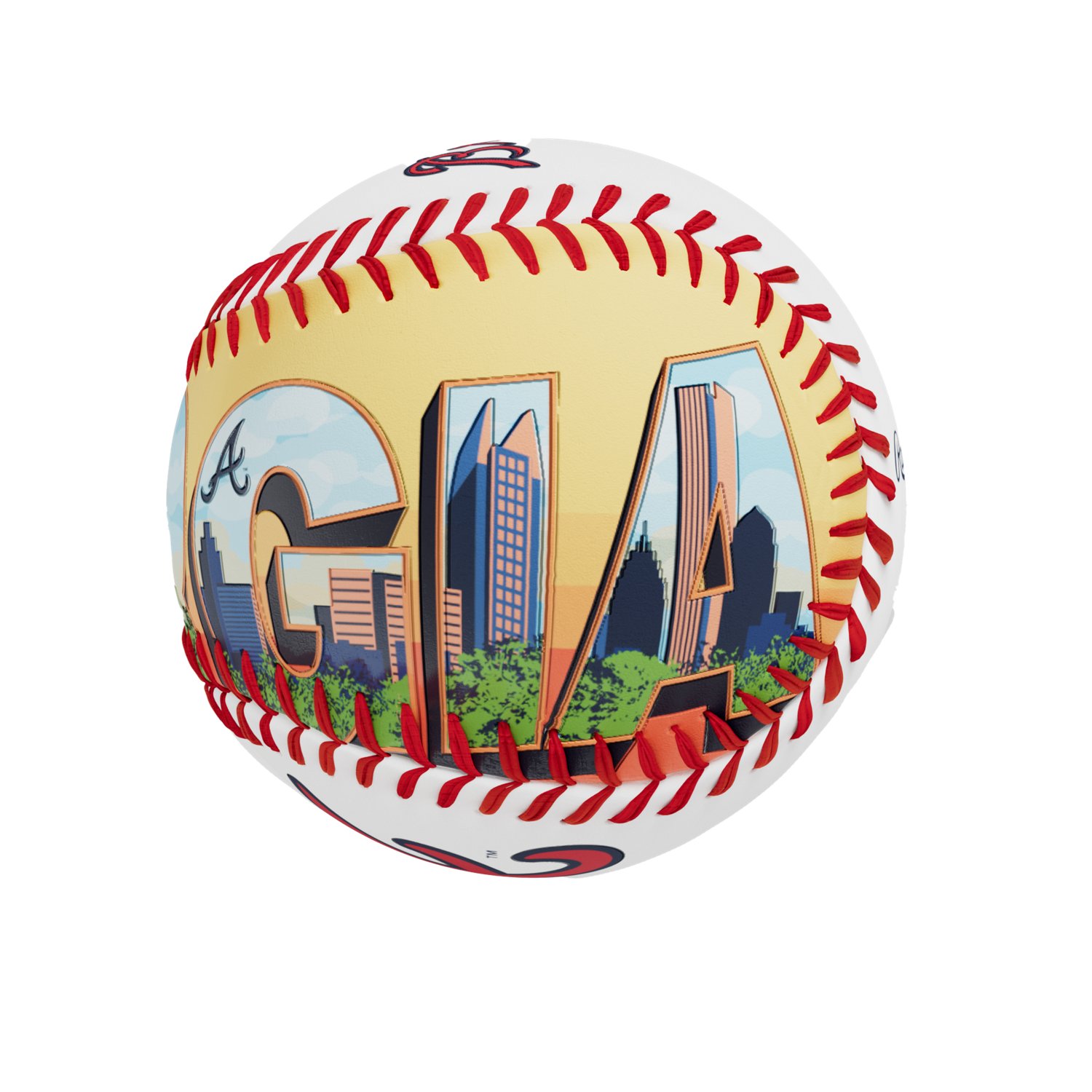Rawlings Braves Postcard Baseball - view number 5