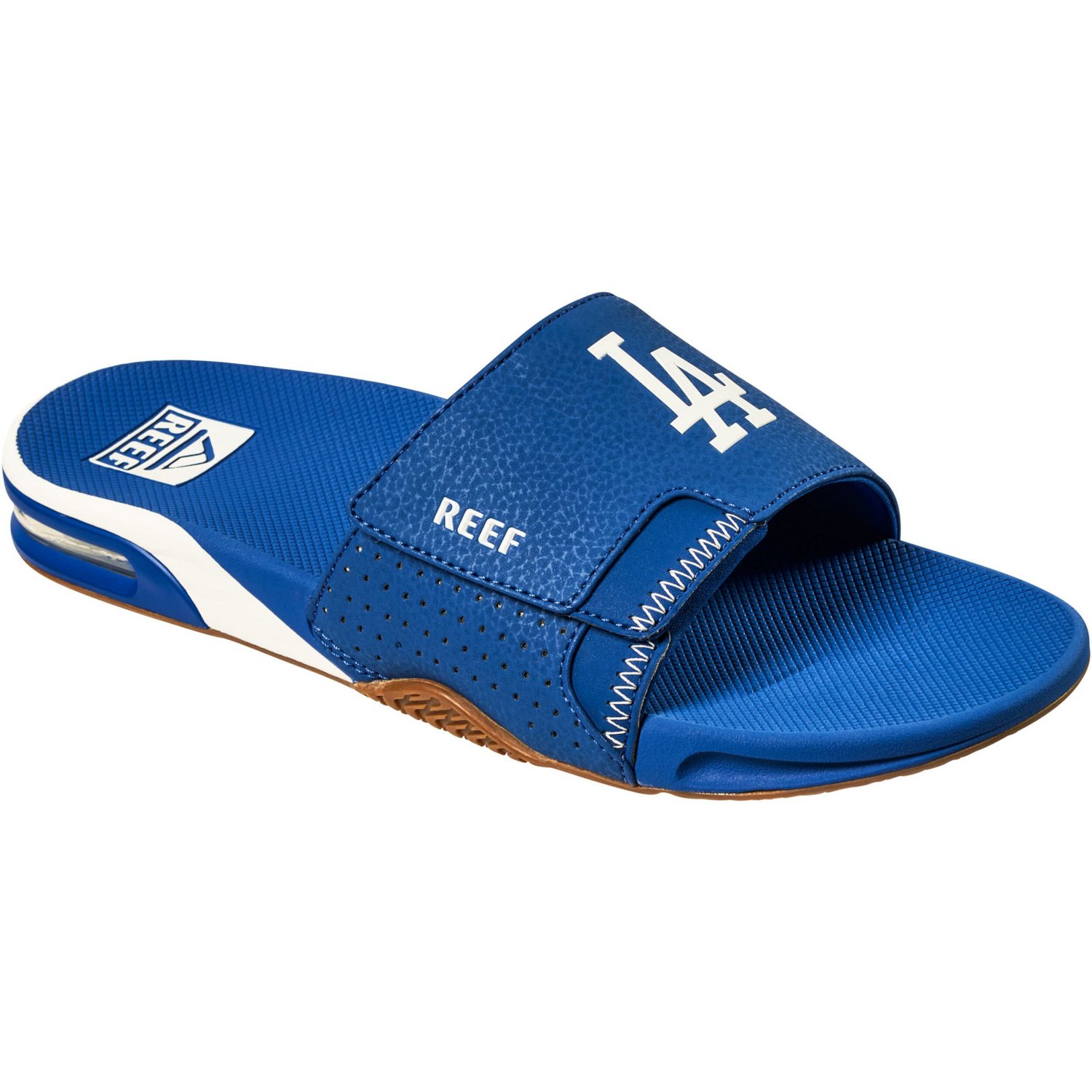 REEF Los Angeles Dodgers Fanning Slide Sandals