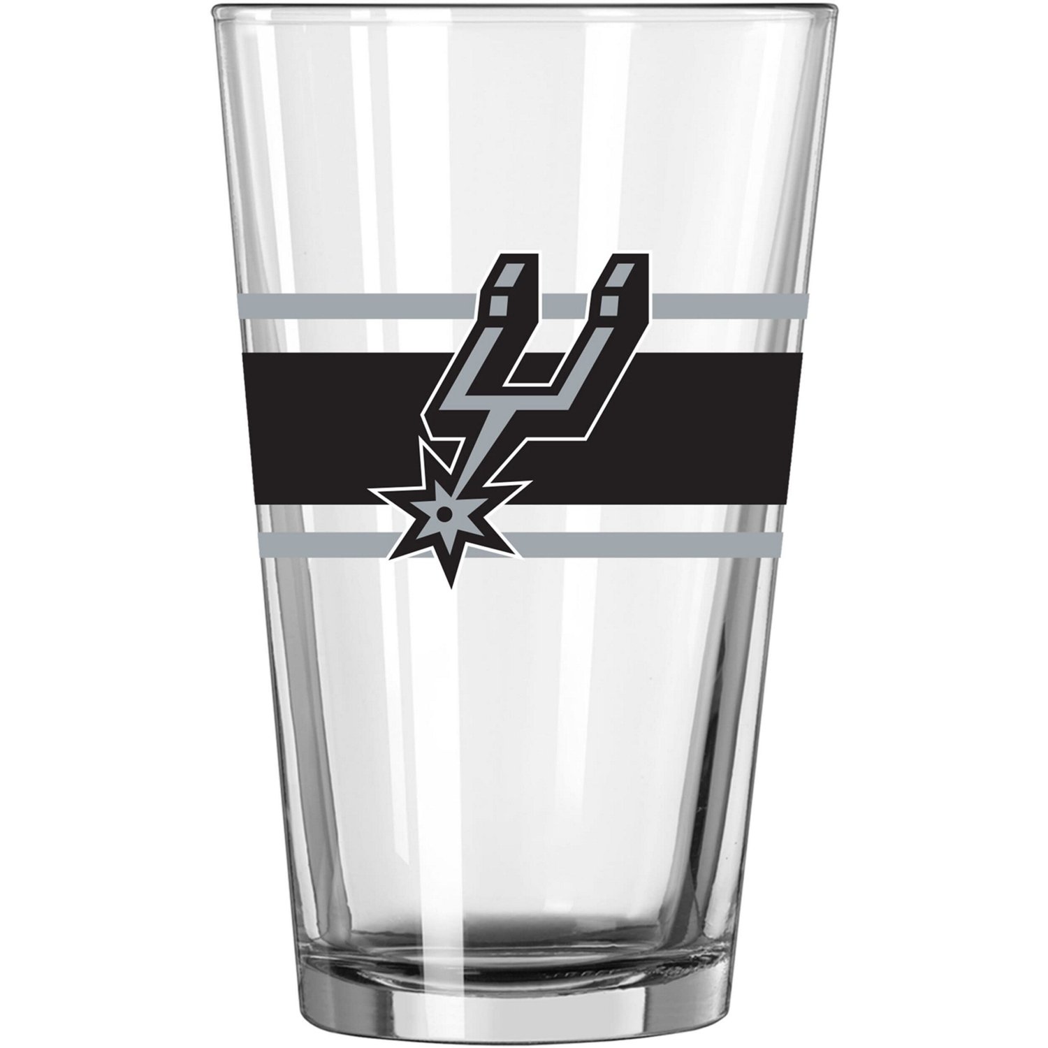 San Antonio Spurs 16oz Stripe Pint Glass