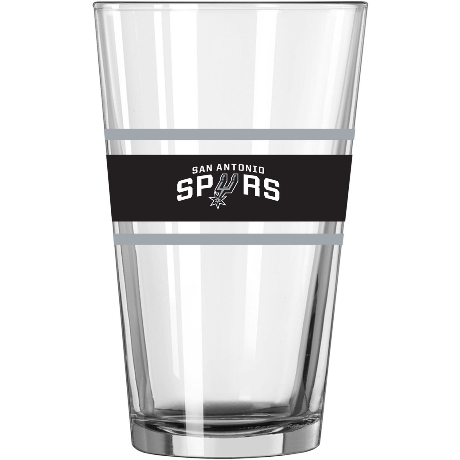 San Antonio Spurs 16oz Stripe Pint Glass - view number 2