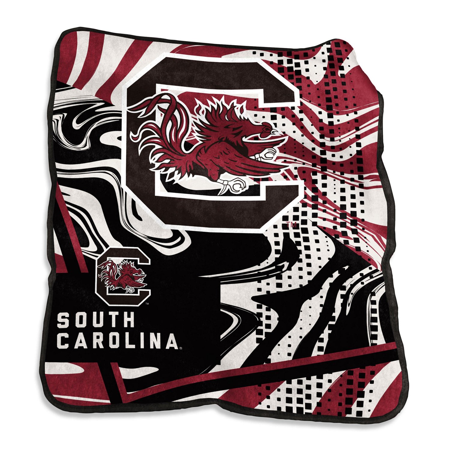 South Carolina Gamecocks 50" x 60" Swirl Raschel Throw Blanket