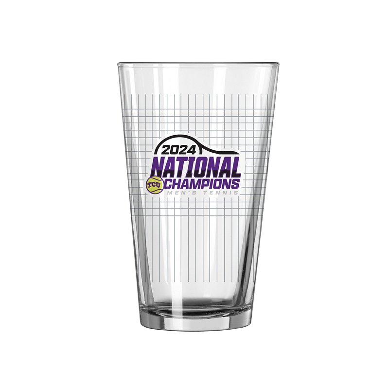 Logo Brands TCU Horned Frogs 2024 NCAA Men's Tennis National Champions 16oz Pint Glass - NCAA Novelty at Academy Sports