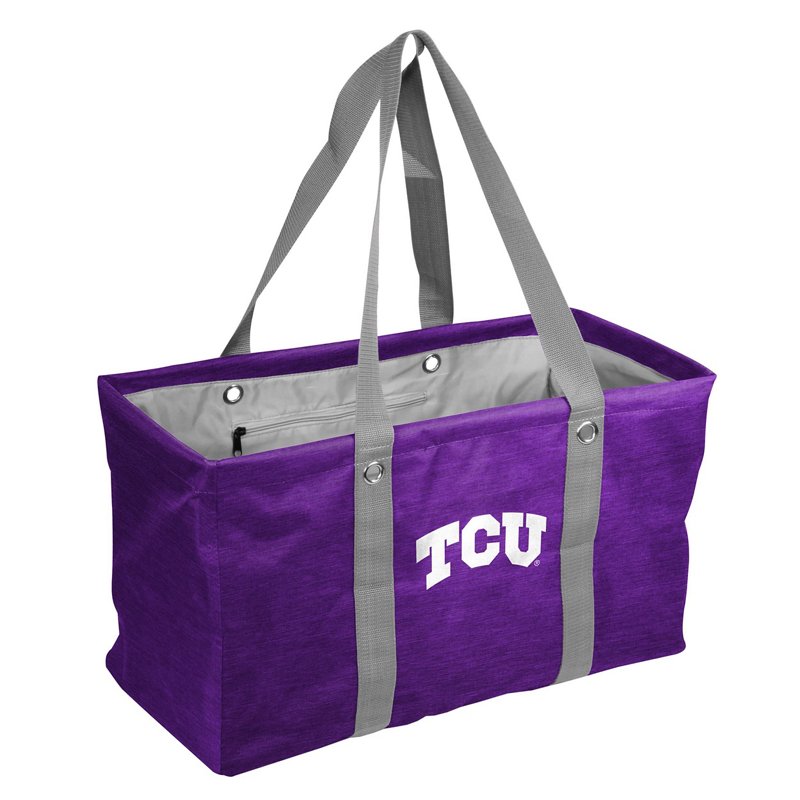 Photos - Backpack Logo Brands TCU Horned Frogs Crosshatch Picnic Caddy Tote Bag - NCAA Novelty at Academy Sports 3431566