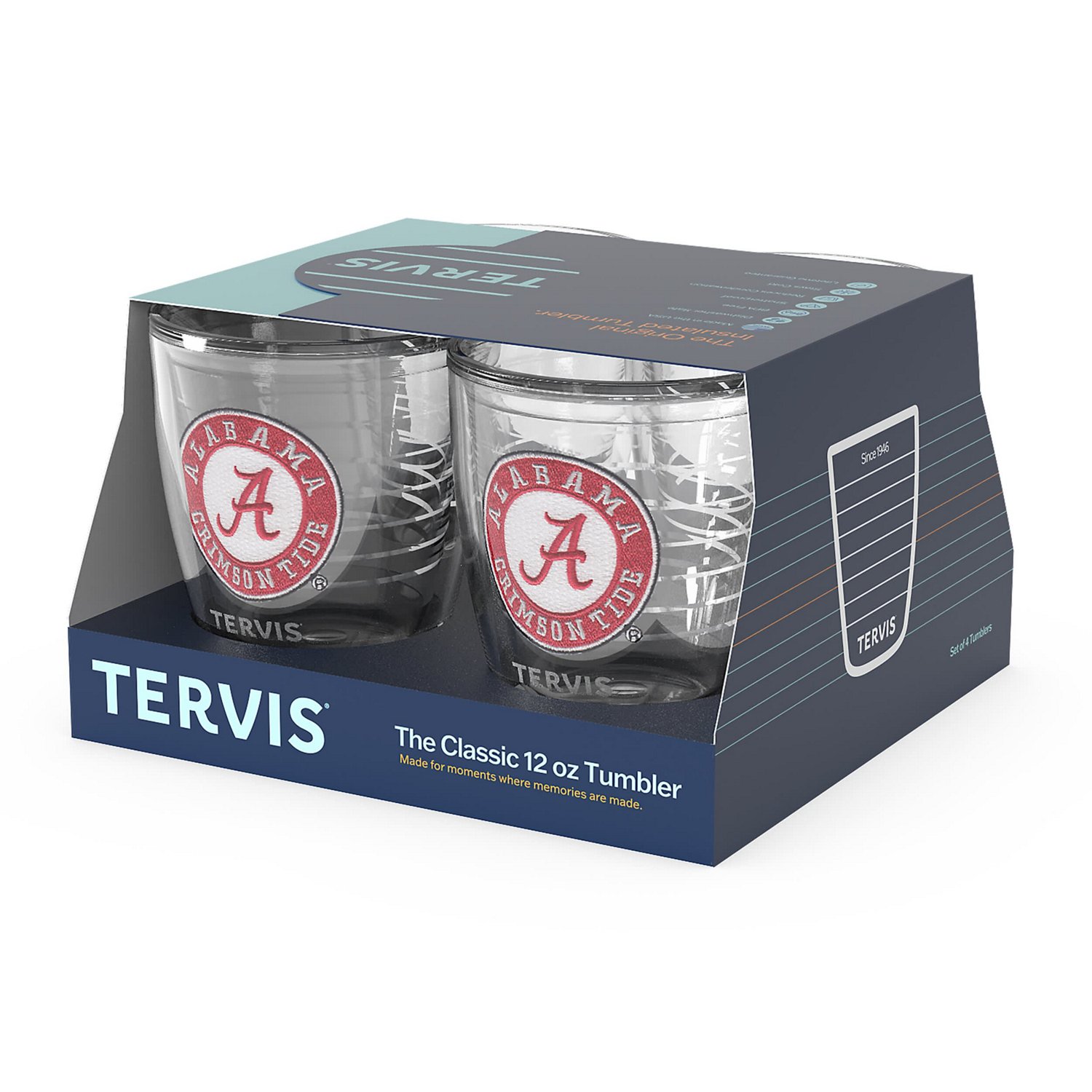Tervis Alabama Crimson Tide 4-Pack 12oz Emblem Tumbler Set - view number 3