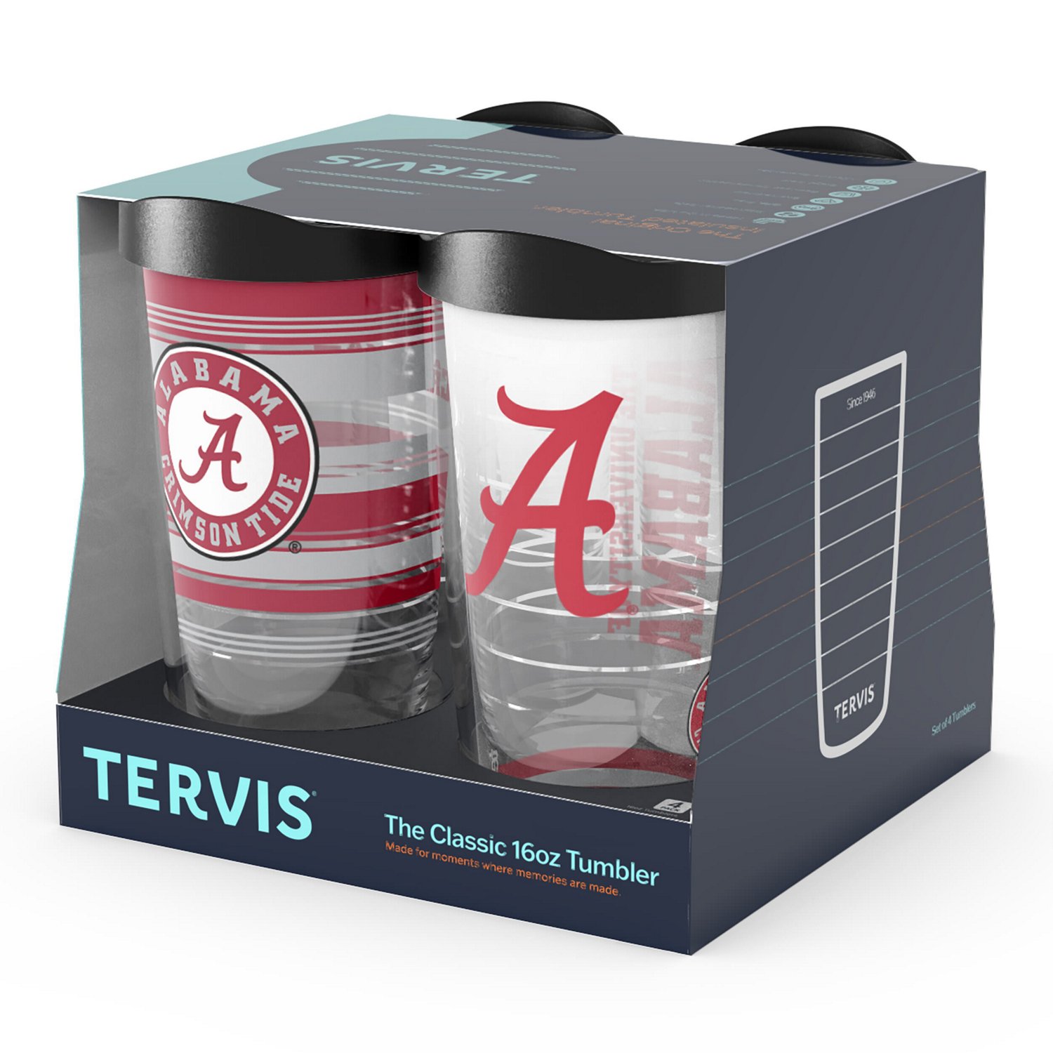 Tervis Alabama Crimson Tide Four-Pack 16oz Classic Tumbler Set - view number 3