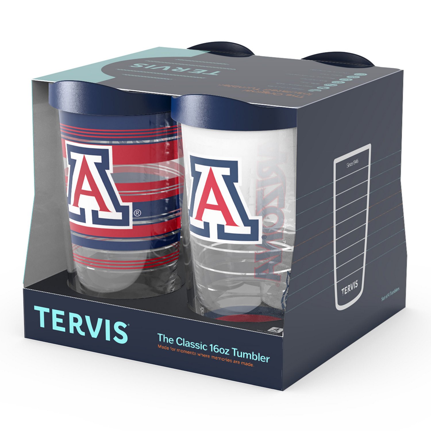 Tervis Arizona Wildcats Four-Pack 16oz Classic Tumbler Set - view number 3